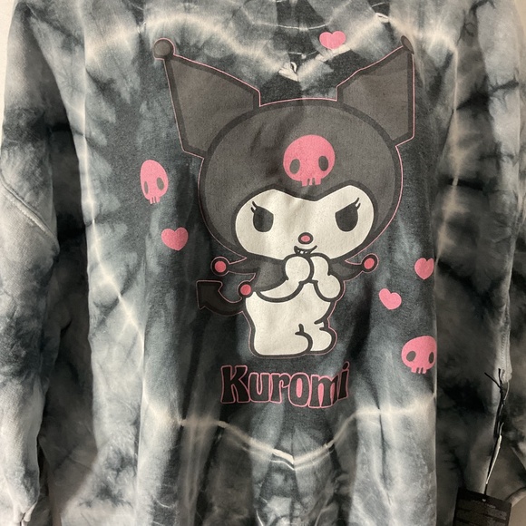 Sanrio Kuromi Pullover Tie Dye Crewneck Sweater Size Large - Picture 7 of 8